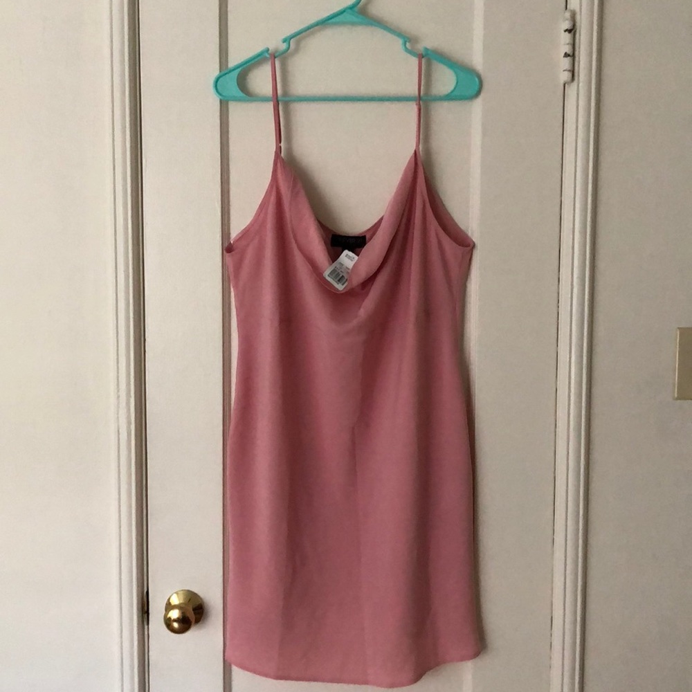 Plus Size Short Pink Dress